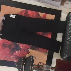 Women's Classic Straight Black Career Stretch Pants Size 6X31L NWT